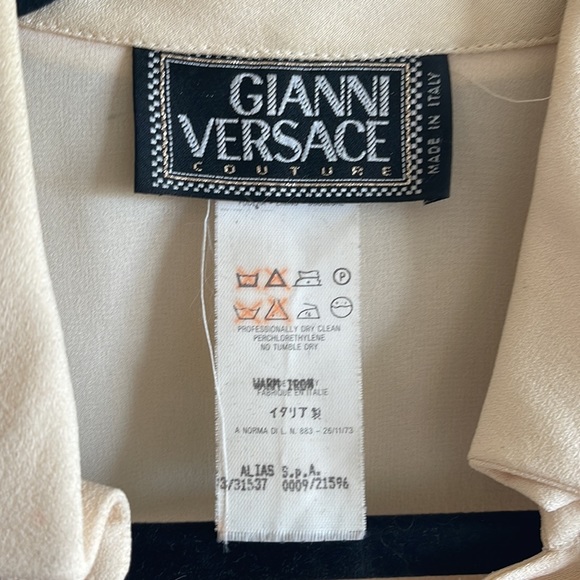 VINTAGE GIANNI VERSACE DRESS couture dress beige color, very good condition. - Picture 9 of 15